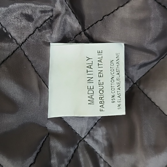 TYLI Italy Two-Layer Chain Rhinestone Detail Gray Coat - Picture 11 of 13